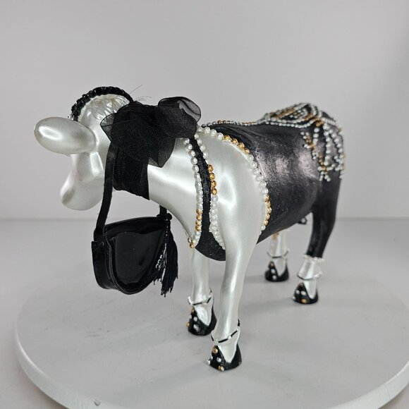 2001 Enesco Treasured Bovines Large Queen Of Her Heard Cow Sisters Too - Picture 4 of 8